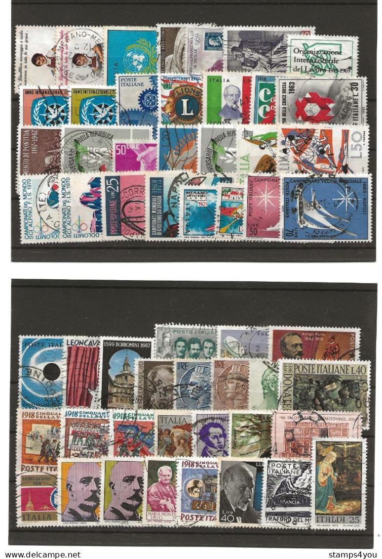 CH - 166 - Lots De Timbres Italiens Oblitérés - Collections