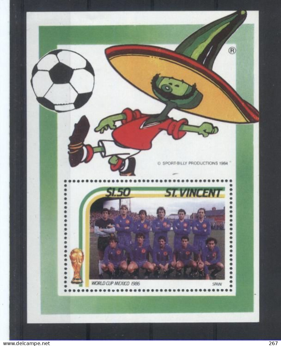SAINT VINCENT  BF ( Espagne ) * *  Cup 1986  Football  Soccer  Fussball - 1986 – Messico