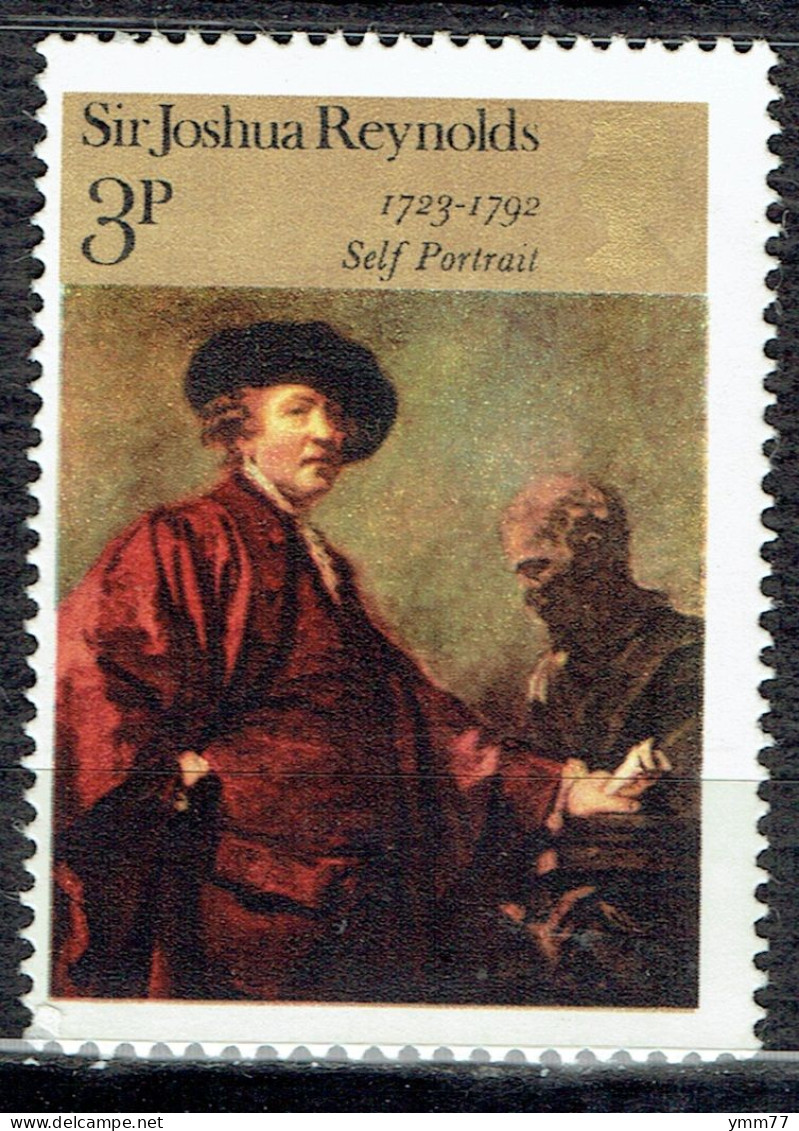 Tableau De J. Reynolds : Autoportrait - Unused Stamps