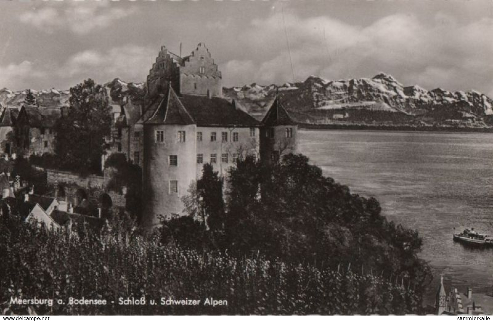 54289 - Meersburg - Schloss Und Schweizer Alpen - Ca. 1955 - Meersburg