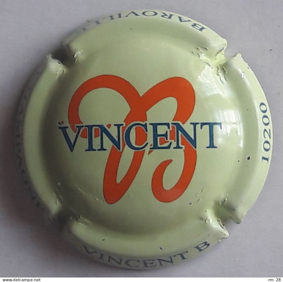 Vincent B. : Capsule N° 13 (Vert Pâle, B Orange) BE - Altri & Non Classificati