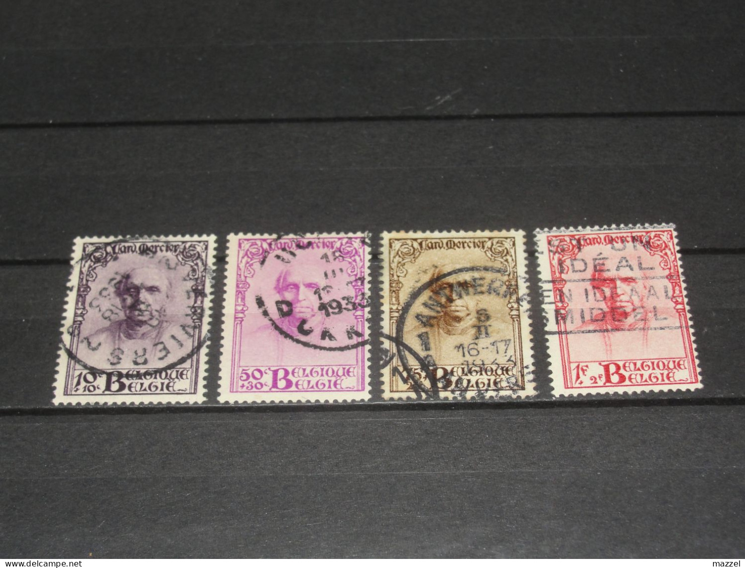 BELGIE  NUMMER 342-345   GEBRUIKT,  (USED), - Oblitérés