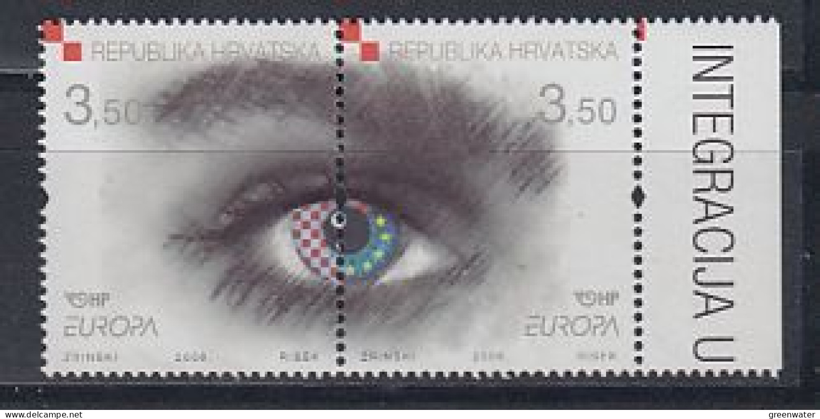 Europa Cept 2006 Croatia 2v  ** Mnh (59508A) - 2006