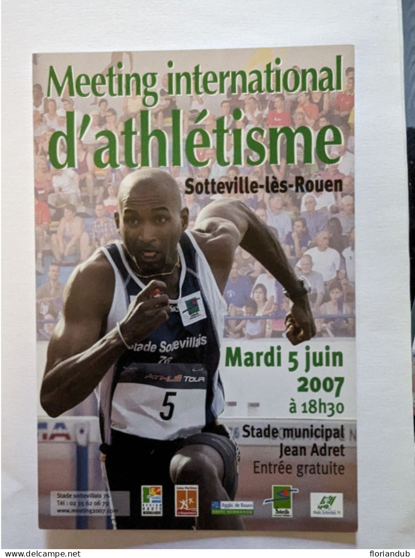 CP - Athlétisme Meeting International Sotteville Les Rouen 2007 - Atletiek