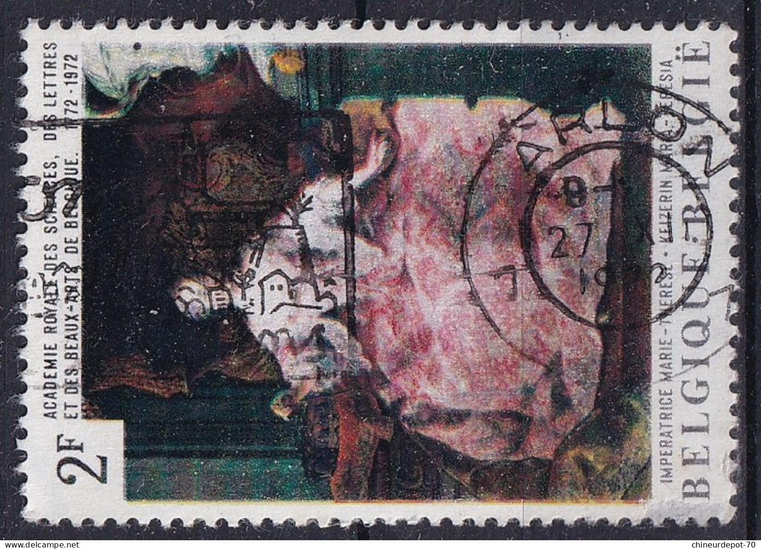 ACADEMIE ROYALE DES SCIENCES DES LETTRES IMPÉRATRICE MARIE-THÉRÈSE Cachet ARLON - Used Stamps