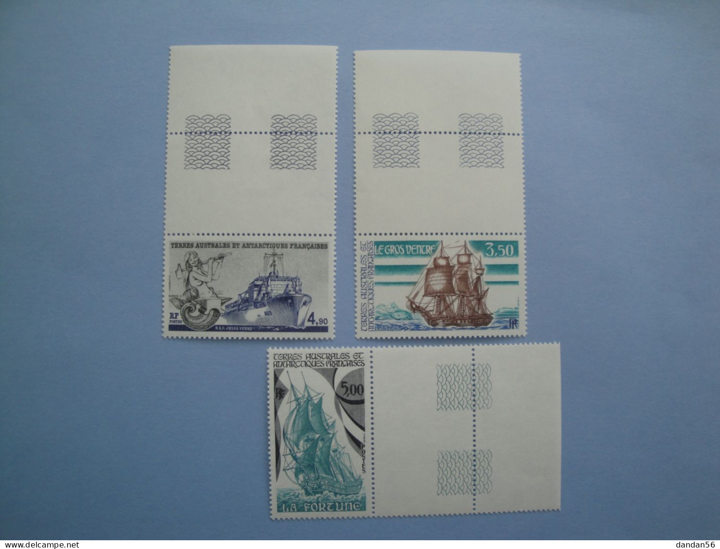 TAAF FSAT 1988 Yvert 135/7 ** MNH   Cote 6.50 €  Bateaux Ships Je Liquide - Unused Stamps