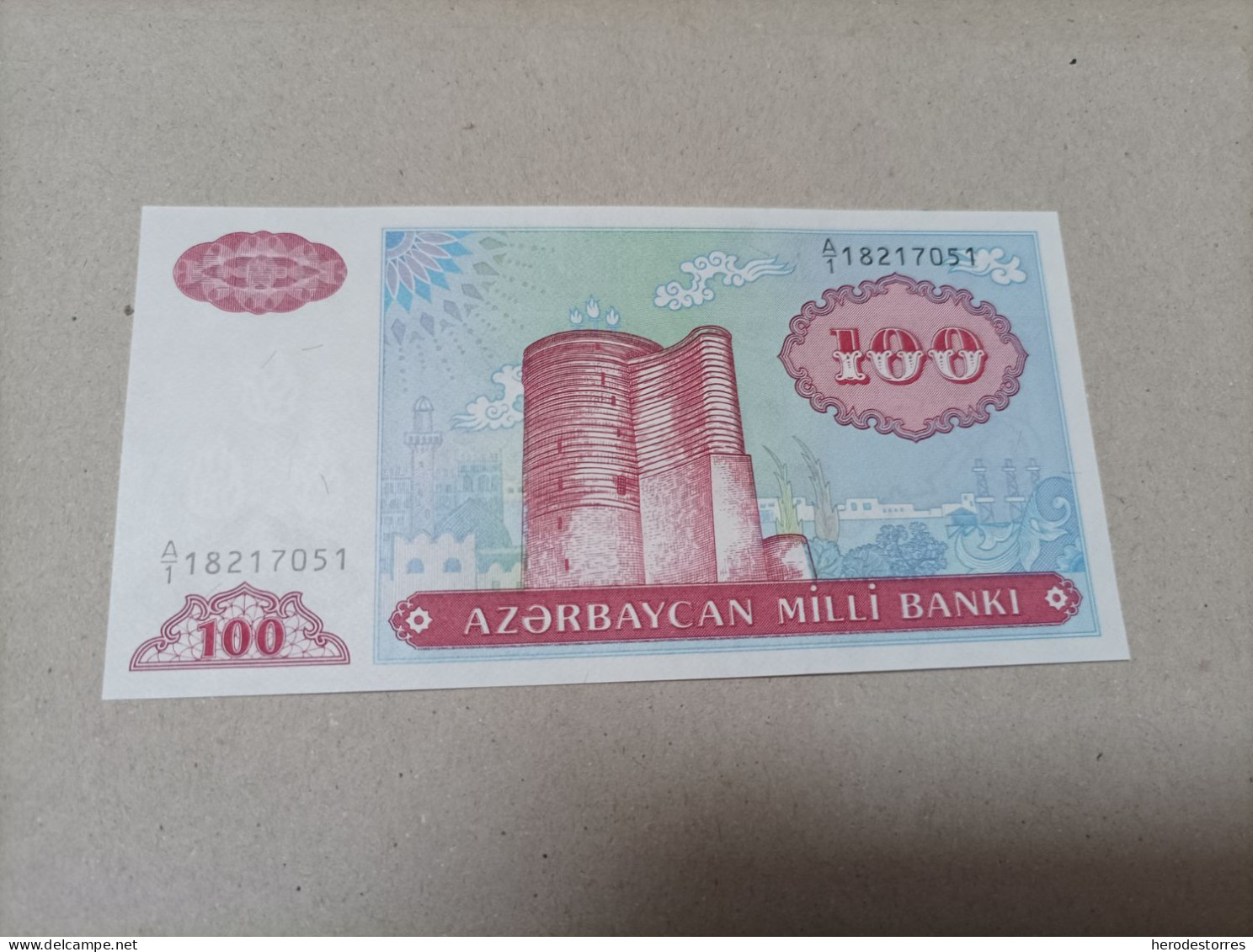 Billete Azerbaiyán, 100 Manat, Año 1993, Serie A, UNC - Azerbaïdjan