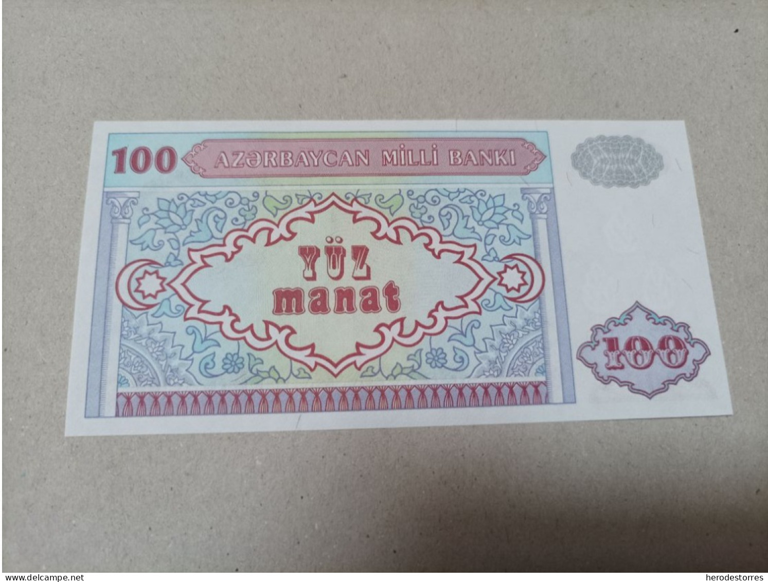 Billete Azerbaiyán, 100 Manat, Año 1993, Serie A, UNC - Azerbaïdjan