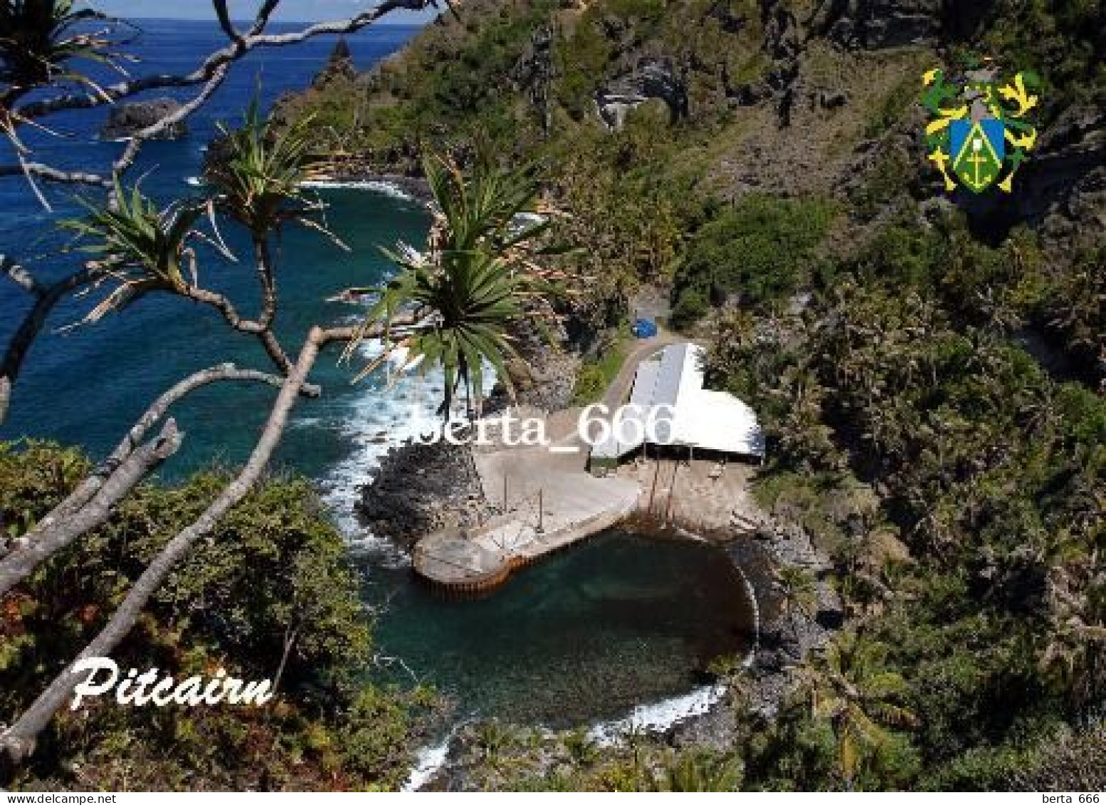 Pitcairn Island Bounty Bay New Postcard - Isole Pitcairn