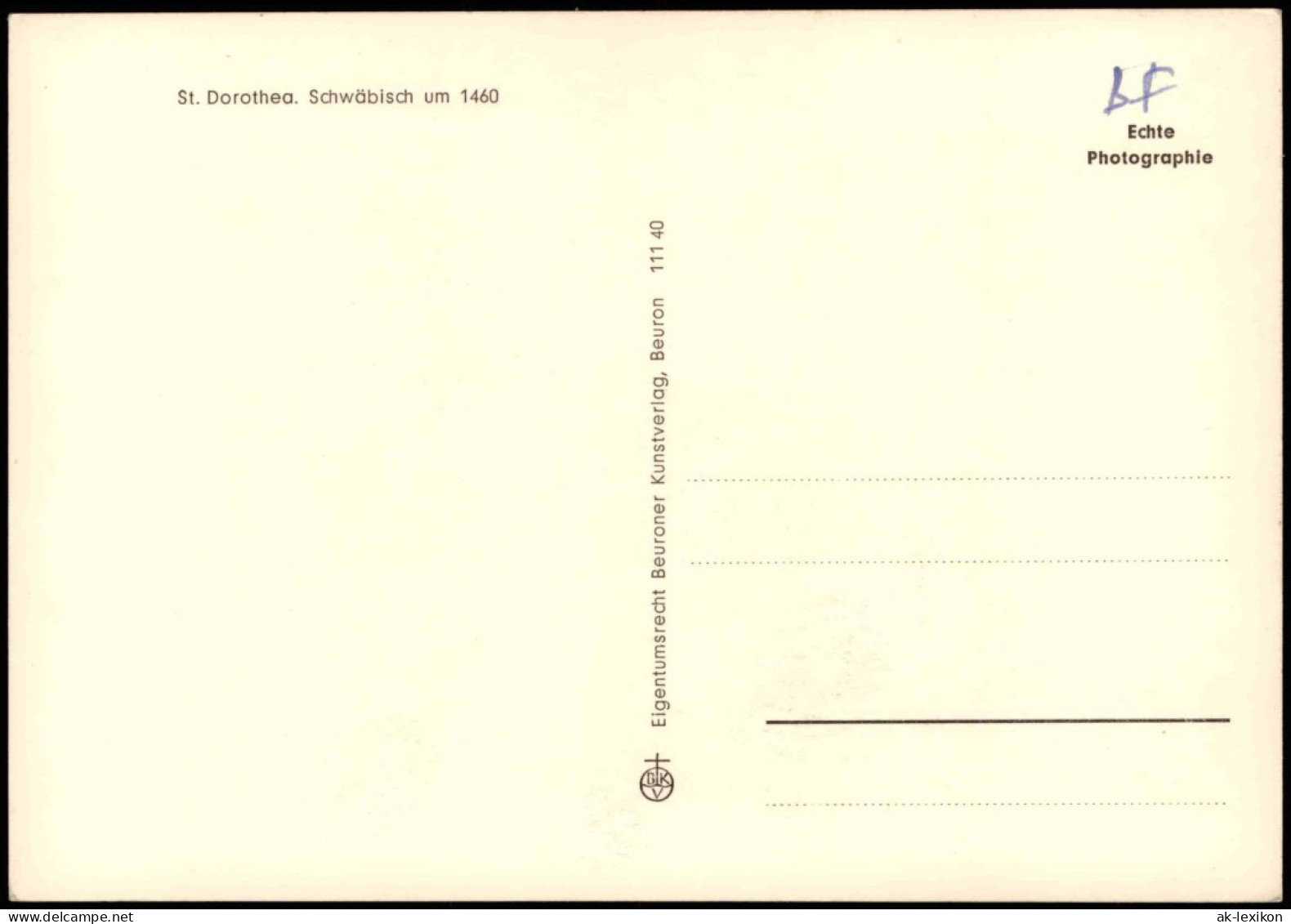 Ansichtskarte Sigmaringen St. Dorothea. Schwäbisch Um 1460 Schloss 1958 - Sigmaringen