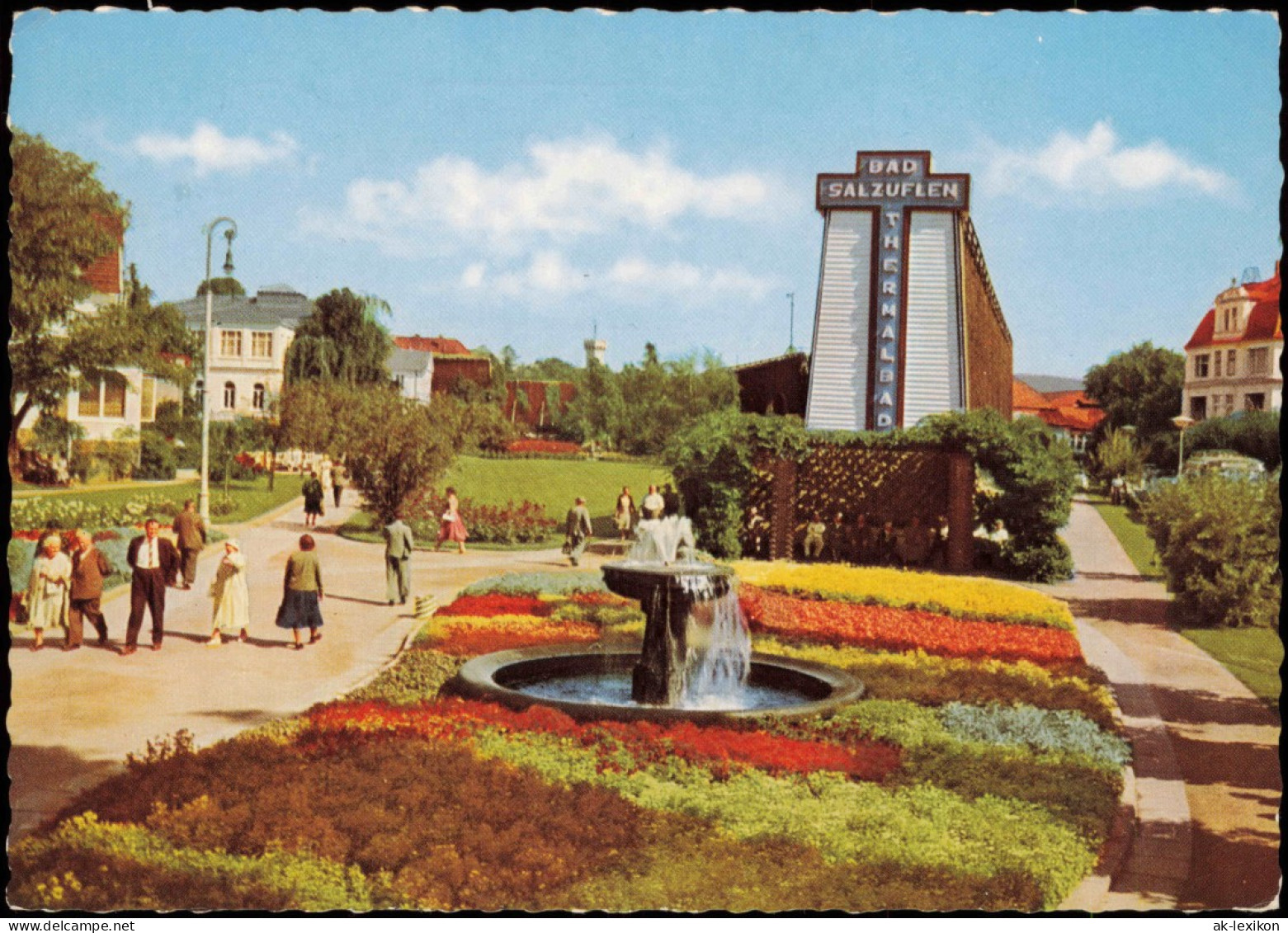 Ansichtskarte Bad Salzuflen Am Gradierwerk 1959 - Bad Salzuflen