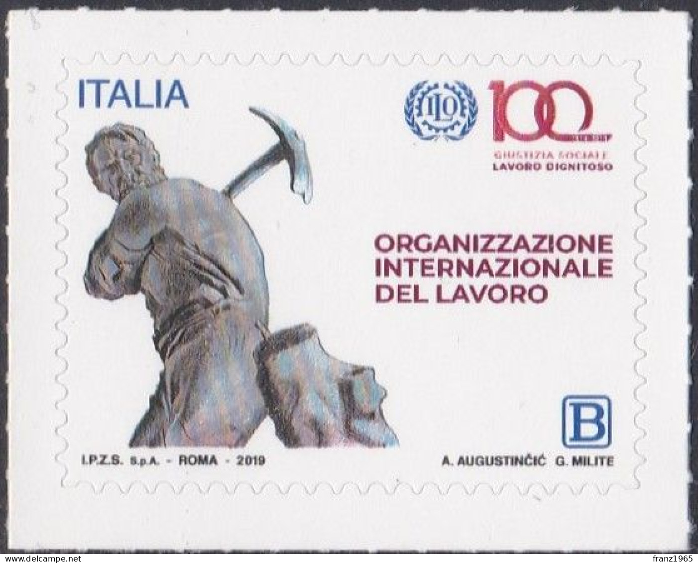 Centenary Of The International Labor Organization - 2019 - 2011-20: Mint/hinged
