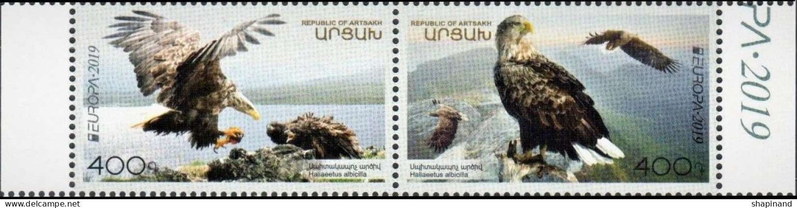 Artsakh 2019. Europe-2019 "National Bird" 2v Zd Quality:100% - Armenia