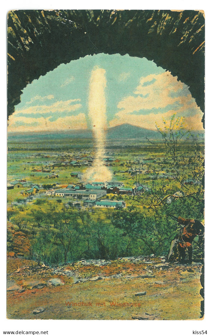 NAM 1 - 22666 WINDHOEK, Panorama With The Artesian (D.S.W. Afrika, Namibia) - Old Postcard - Unused - Namibia