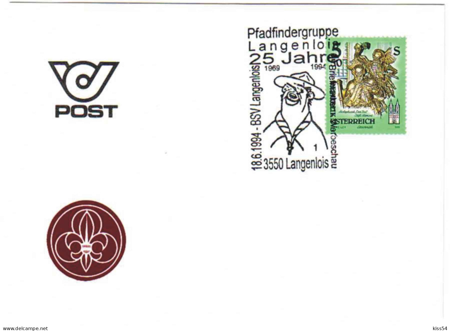 SC 51 - 281 Scout AUSTRIA - Cover - Used - 1994 - Covers & Documents