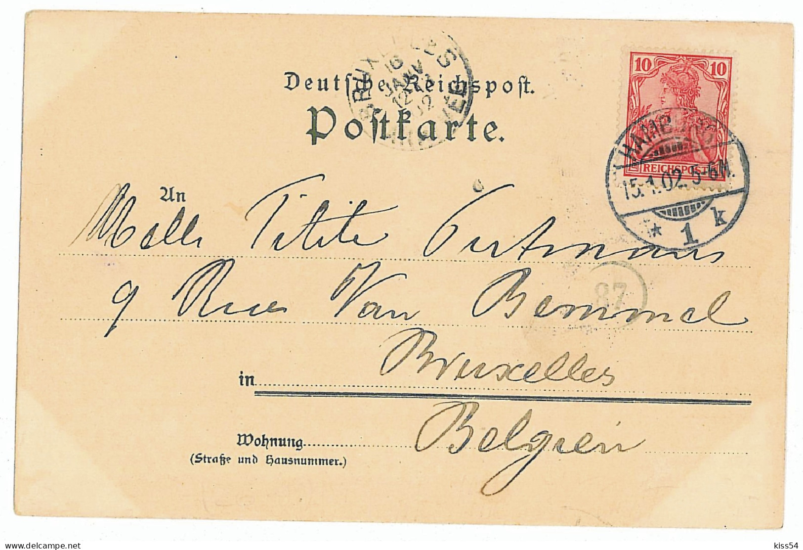 GER 06 - 5710 HAMBURG, Germany, L I T H O - Old Postcard - Used - 1902 - Harburg