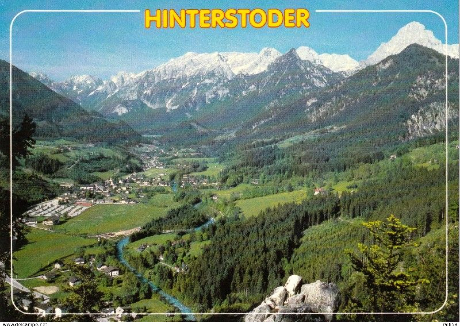 1 AK Österreich / Oberösterreich * Blick Auf Hinterstoder Im Traunviertel - Luftbildaufnahme * - Hinterstoder