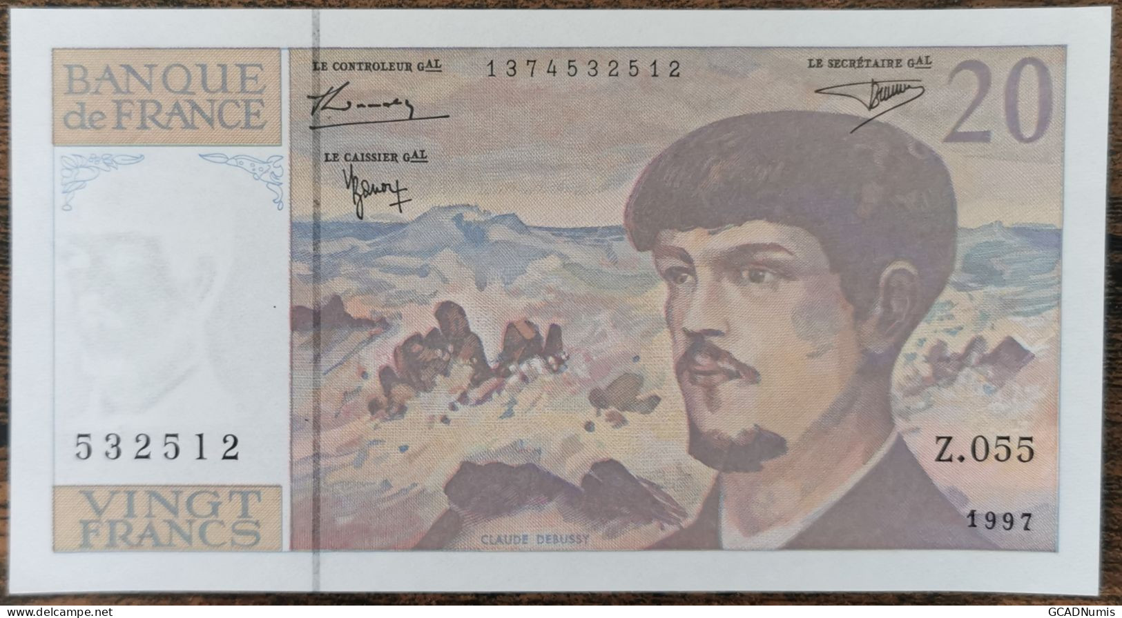 Billet 20 Francs CLAUDE DEBUSSY 1997 FRANCE Z.055 - 20 F 1980-1997 ''Debussy''