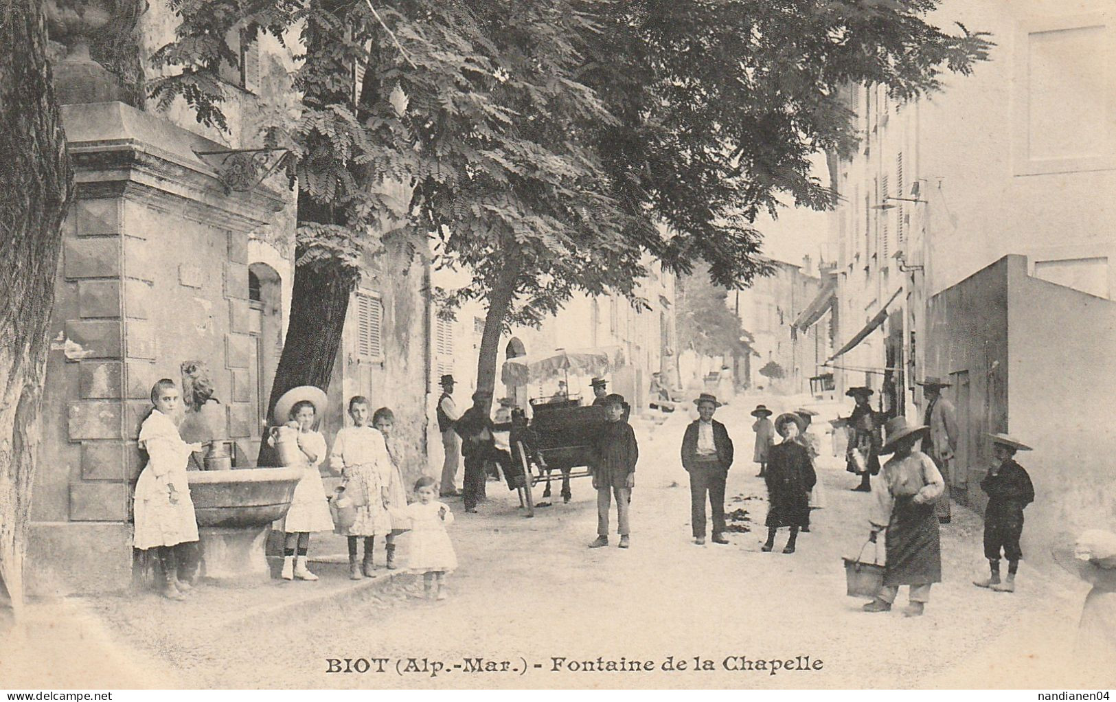 CPA - 06- Biot - Fontaine De La Chapelle - Giletta - Biot