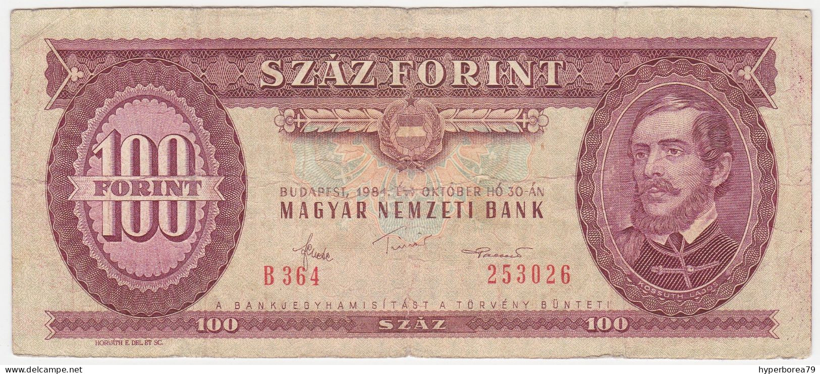 Hungary P 171 G - 100 Forint 30.10.1984 - Fine+ - Hongarije