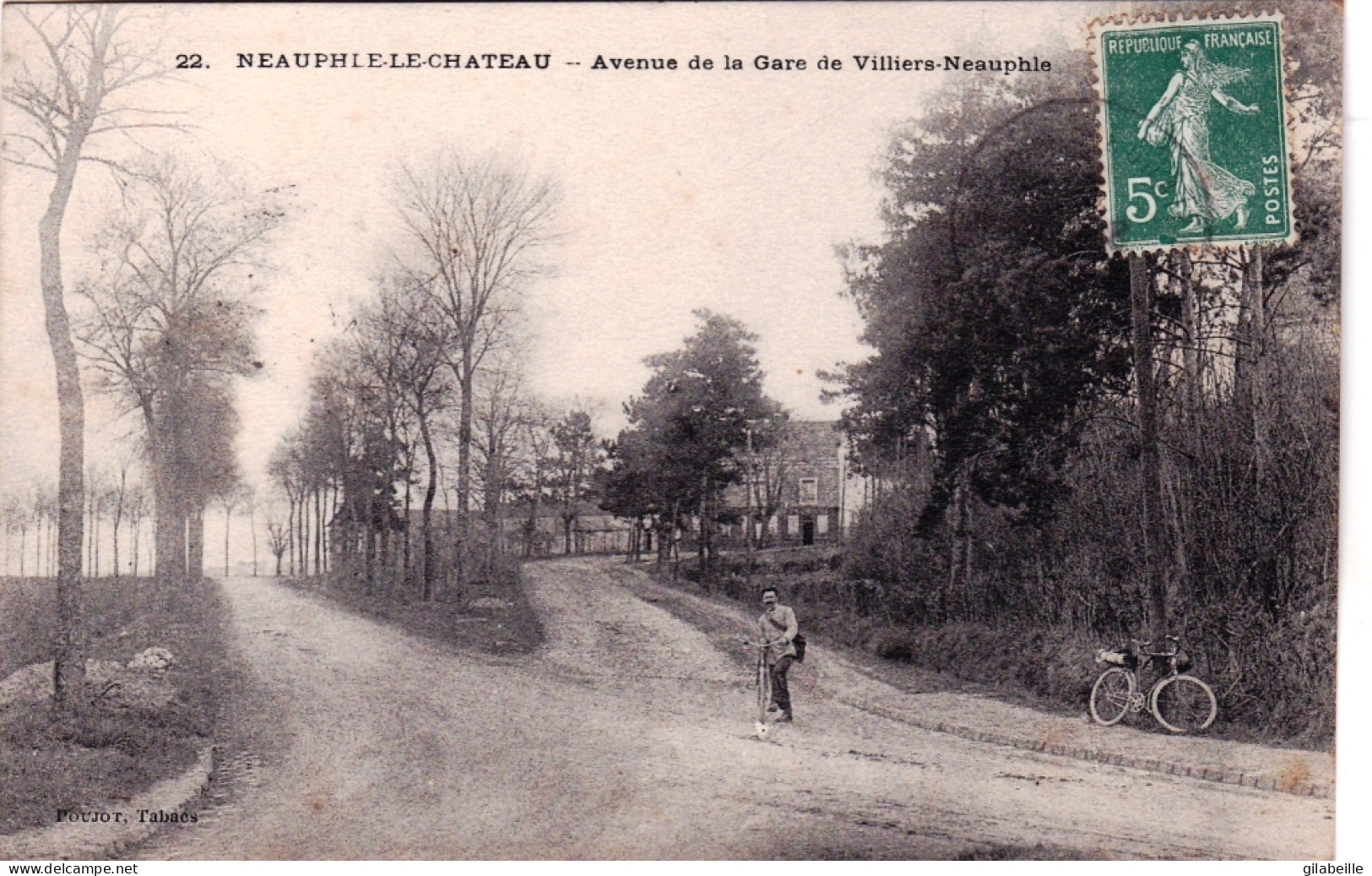 78  -  Yvelines -  NEAUPHLE  Le CHATEAU - Avenue De La Gare De Villiers Neauphle - Neauphle Le Chateau