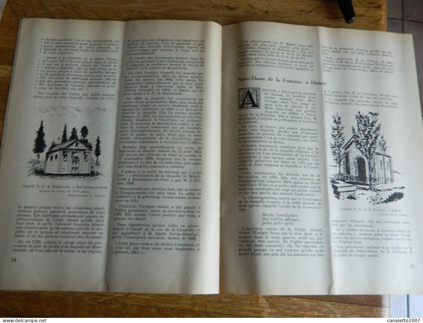 HAINAUT: CALVAIRES ET CHAPELLES EN HAINAUT 3 EME ANNEE  N° 3 -16 PAGES 1950 AVEC LA CHAPELLE DES CAPUCINS D'ENGHIEN - Belgique