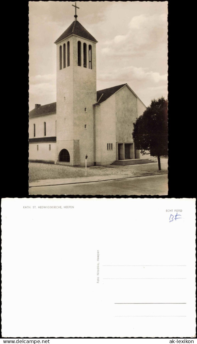 Ansichtskarte Heepen-Bielefeld Kath. St. Hedwigskirche 1963 - Bielefeld