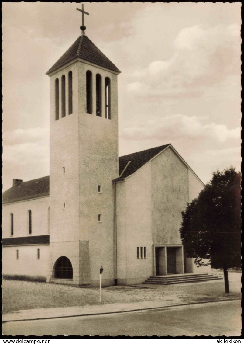 Ansichtskarte Heepen-Bielefeld Kath. St. Hedwigskirche 1963 - Bielefeld