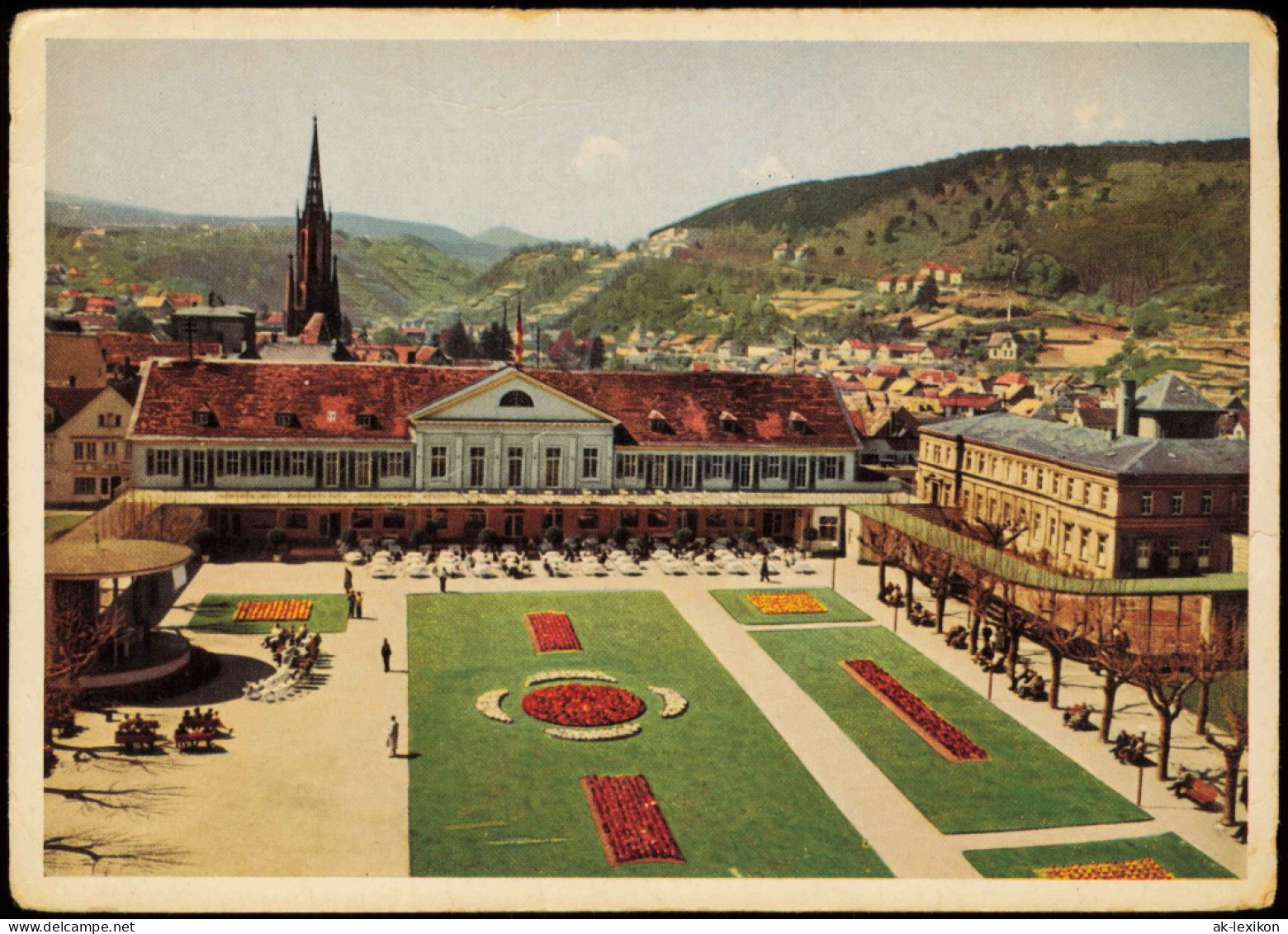 Ansichtskarte Bad Dürkheim Blick über Die Stadt - Color AK 1956 - Bad Duerkheim