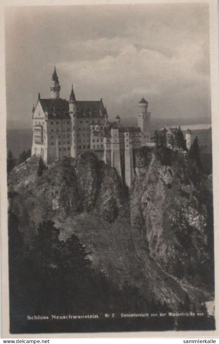 76841 - Schwangau Neuschwanstein - Gesamtansicht Von Marienbrücke - Ca. 1950 - Fuessen