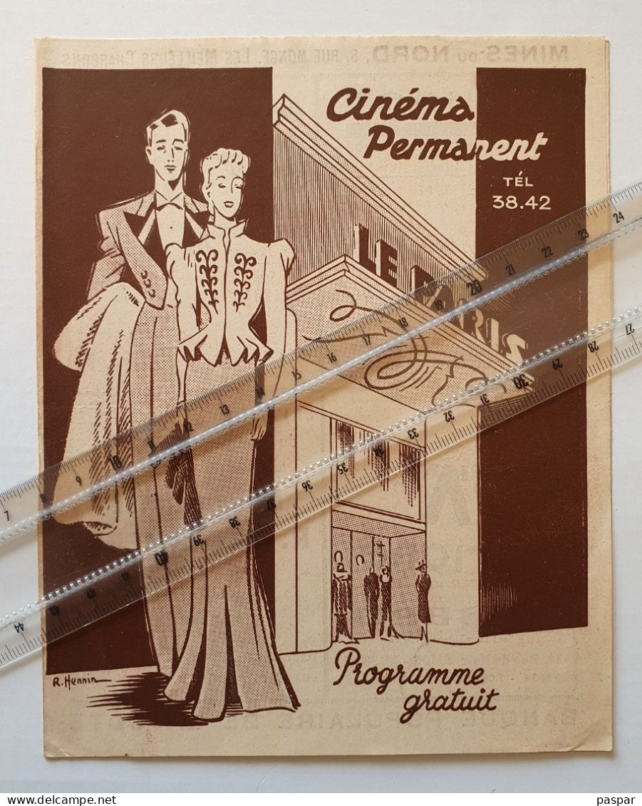 Programme Cinéma Le Paris Dijon 1939 - Club De Femmes - Danielle Darrieux - Nombreuses Publicités Kodak, Michelin, ... - Programas