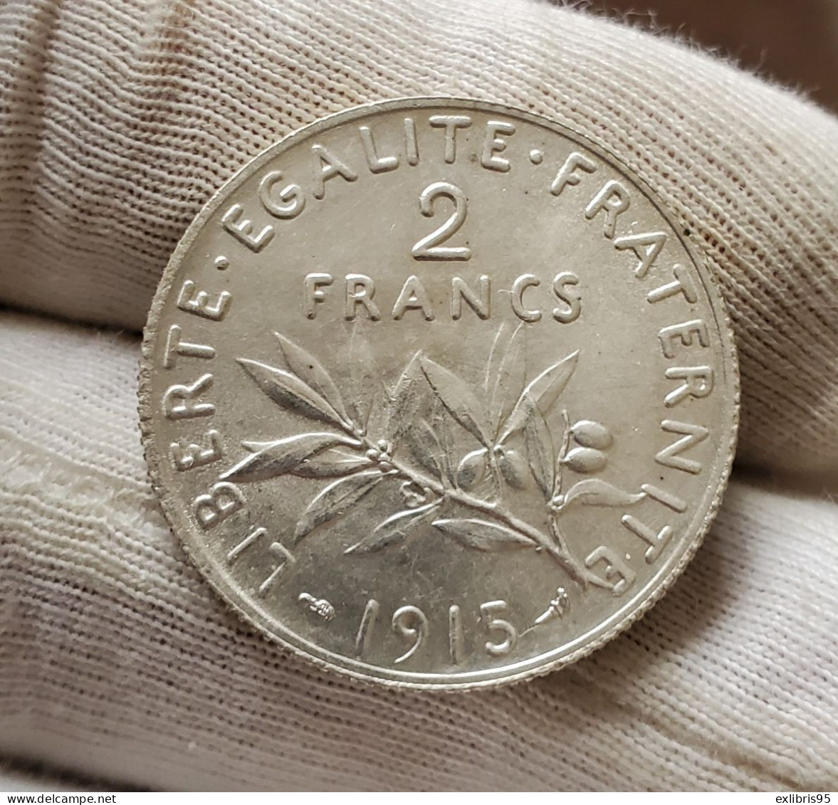 2 Francs Semeuse Argent 1915 - 2 Francs