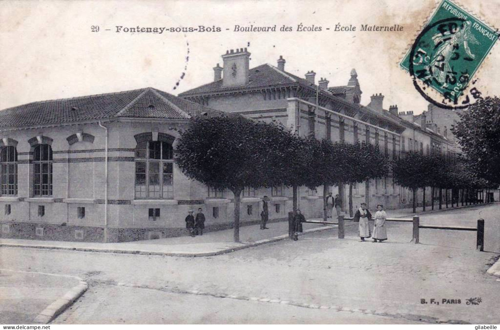 94  -  FONTENAY Sous BOIS -  Boulevard Des Ecoles - Ecole Maternelle - Fontenay Sous Bois