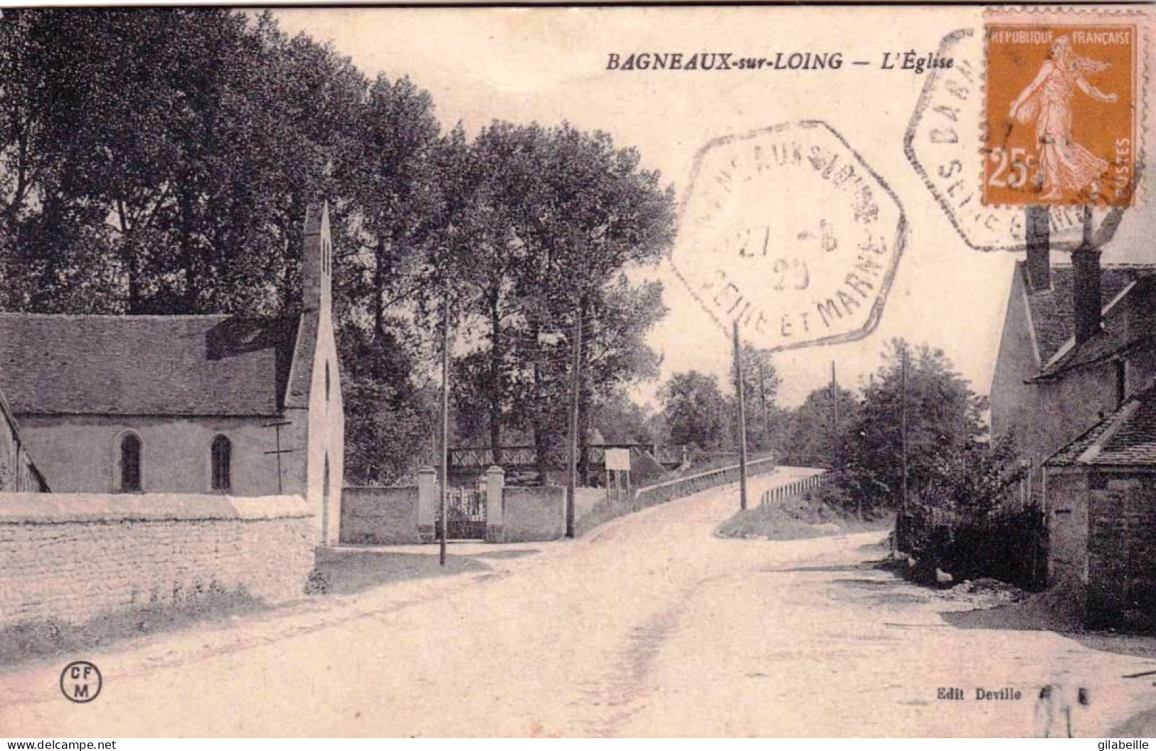 77 -  Seine Et Marne -  BAGNEAUX  Sur LOING - L église - Bagneaux Sur Loing