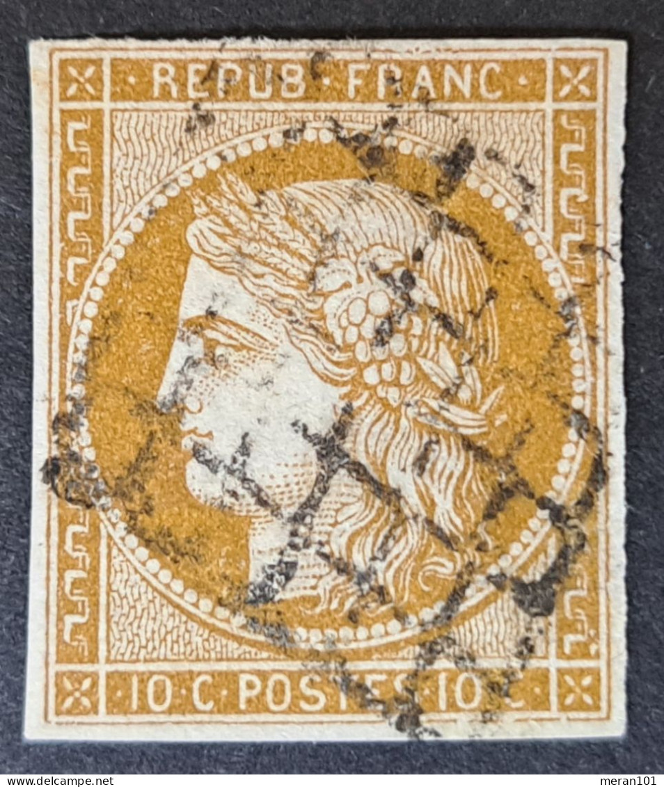 Frankreich 1849, Mi 1 B Olivbraun Gestempelt - 1849-1850 Cérès