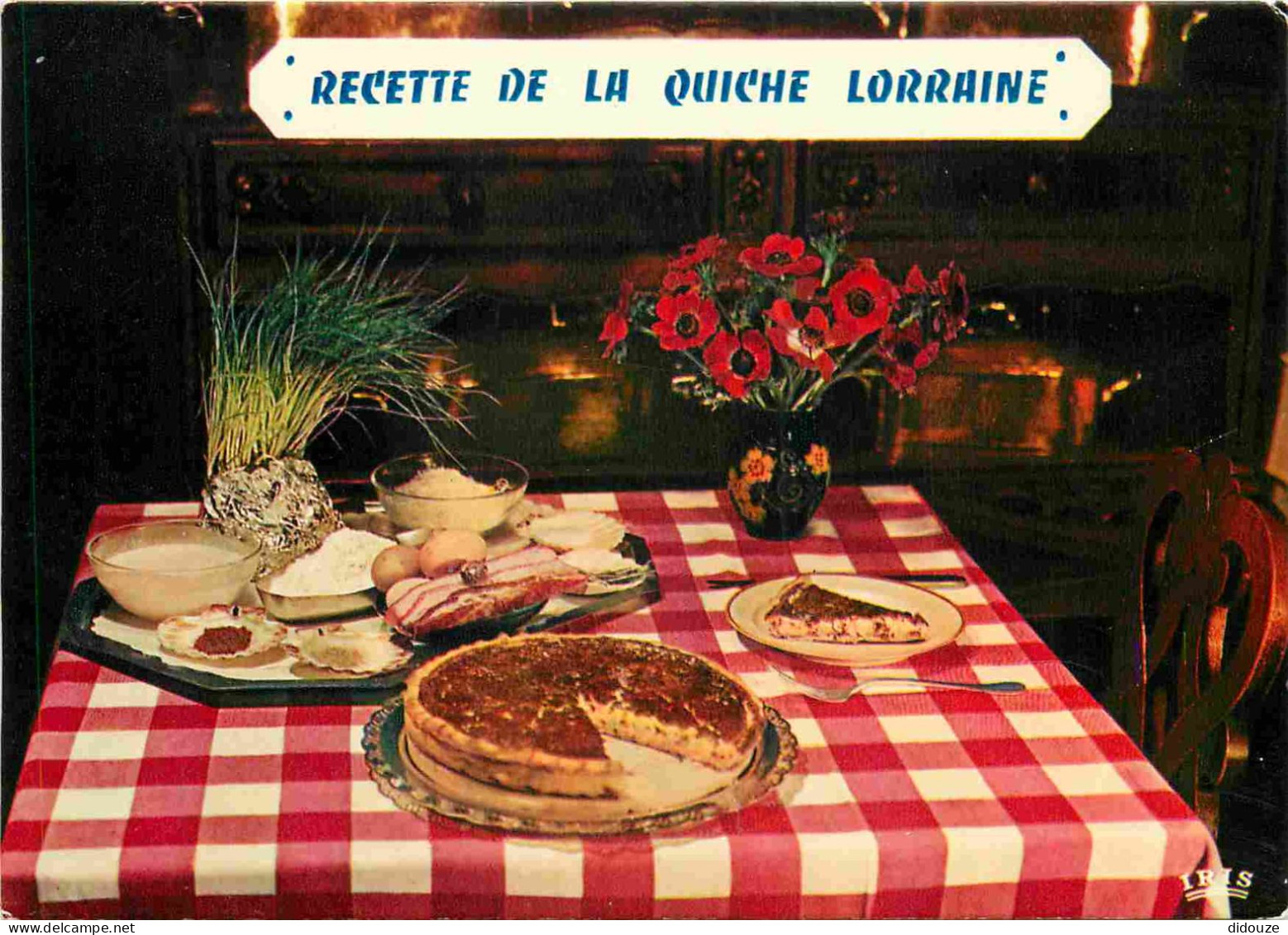 Recettes De Cuisine - Quiche Lorraine - Gastronomie - CPM - Voir Scans Recto-Verso - Recetas De Cocina