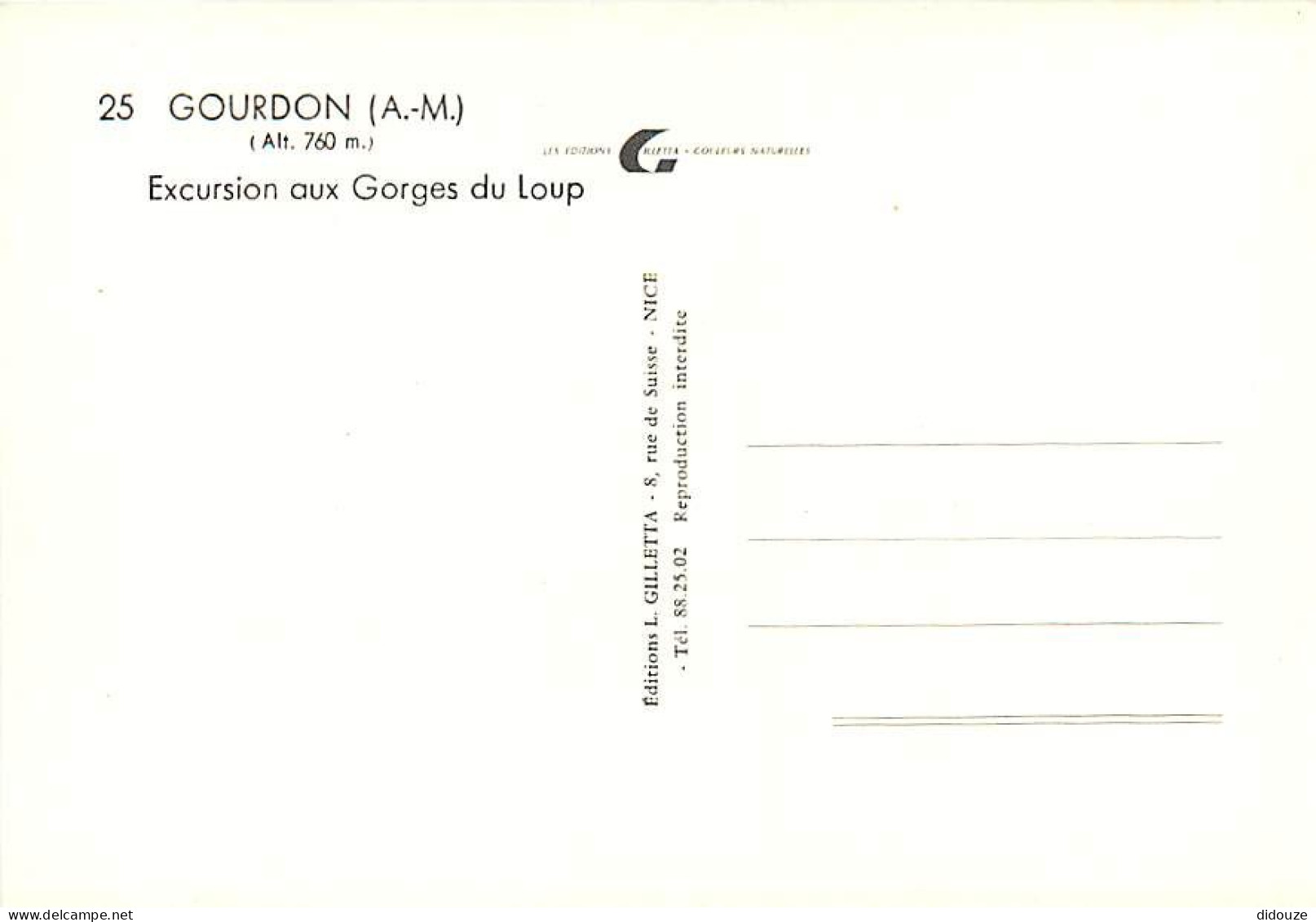 06 - Gourdon - Excursion Aux Gorges Du Loup - CPM - Carte Neuve - Voir Scans Recto-Verso - Gourdon