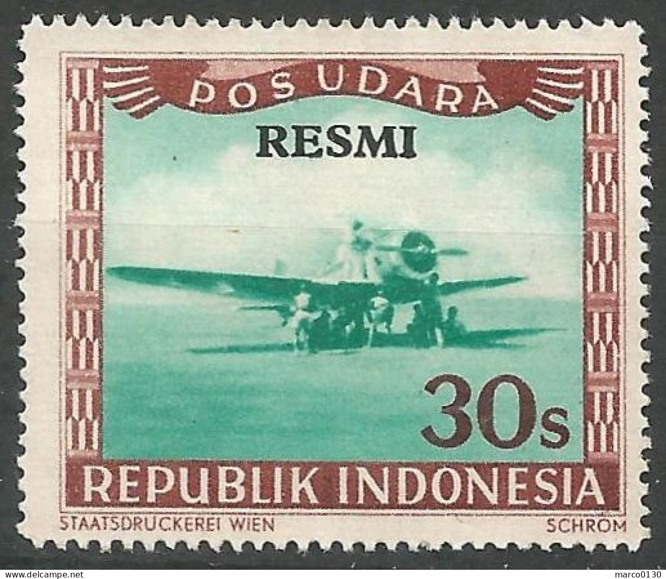 INDONESIE  / POSTE AERIENNE OFFICIELLE N° SCOTT 6 NEUF Sans Gomme - Indonesia