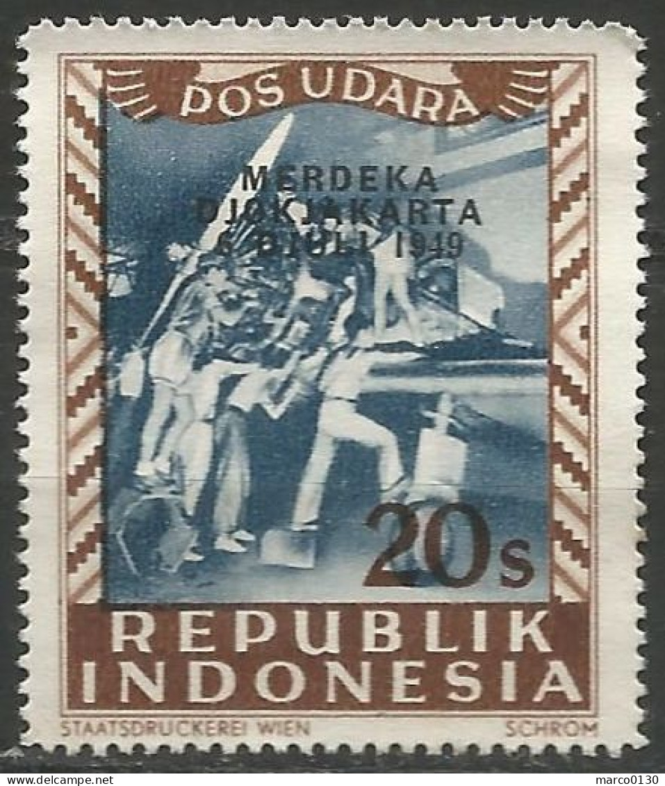 INDONESIE  / POSTE AERIENNE N° SCOTT 48 NEUF Sans Gomme - Indonesien