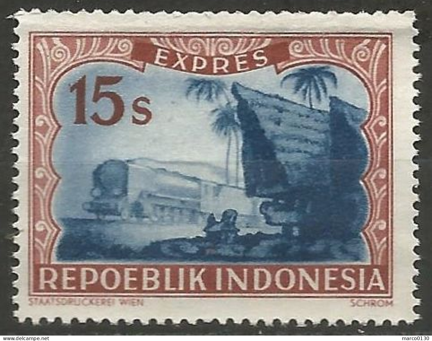INDONESIE  / POUR EXPRES N° SCOTT 1A NEUF Sans Gomme - Indonesia