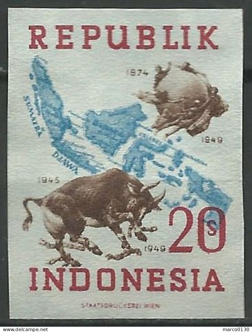 INDONESIE  N° SCOTT 63 NON DENTELE NEUF Sans Gomme - Indonesien