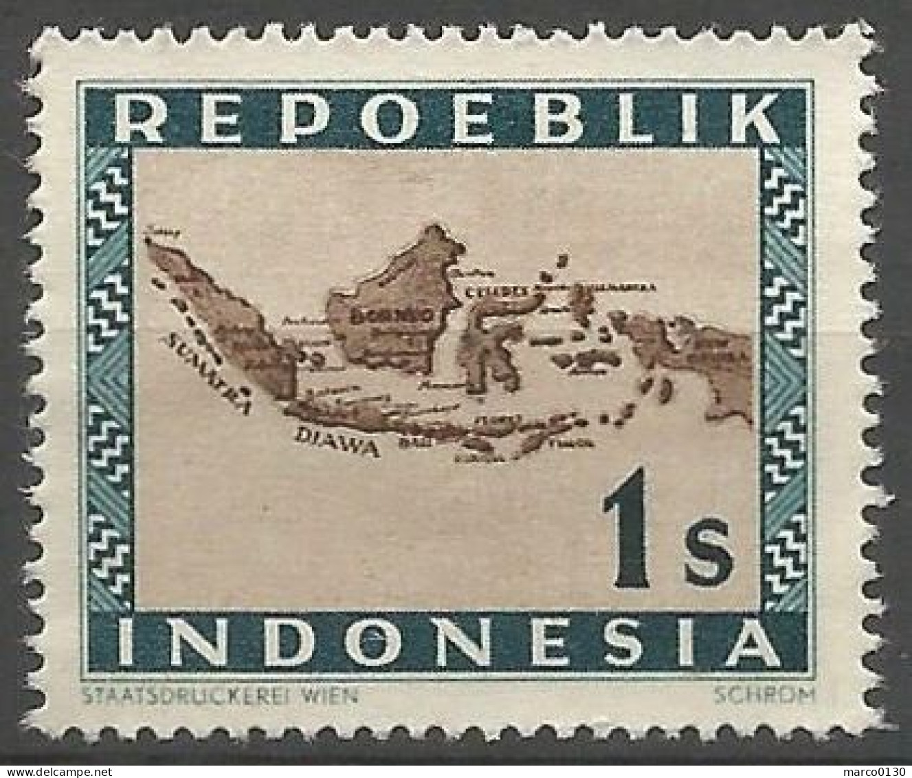 INDONESIE  N° SCOTT 1 NEUF Sans Gomme - Indonesien