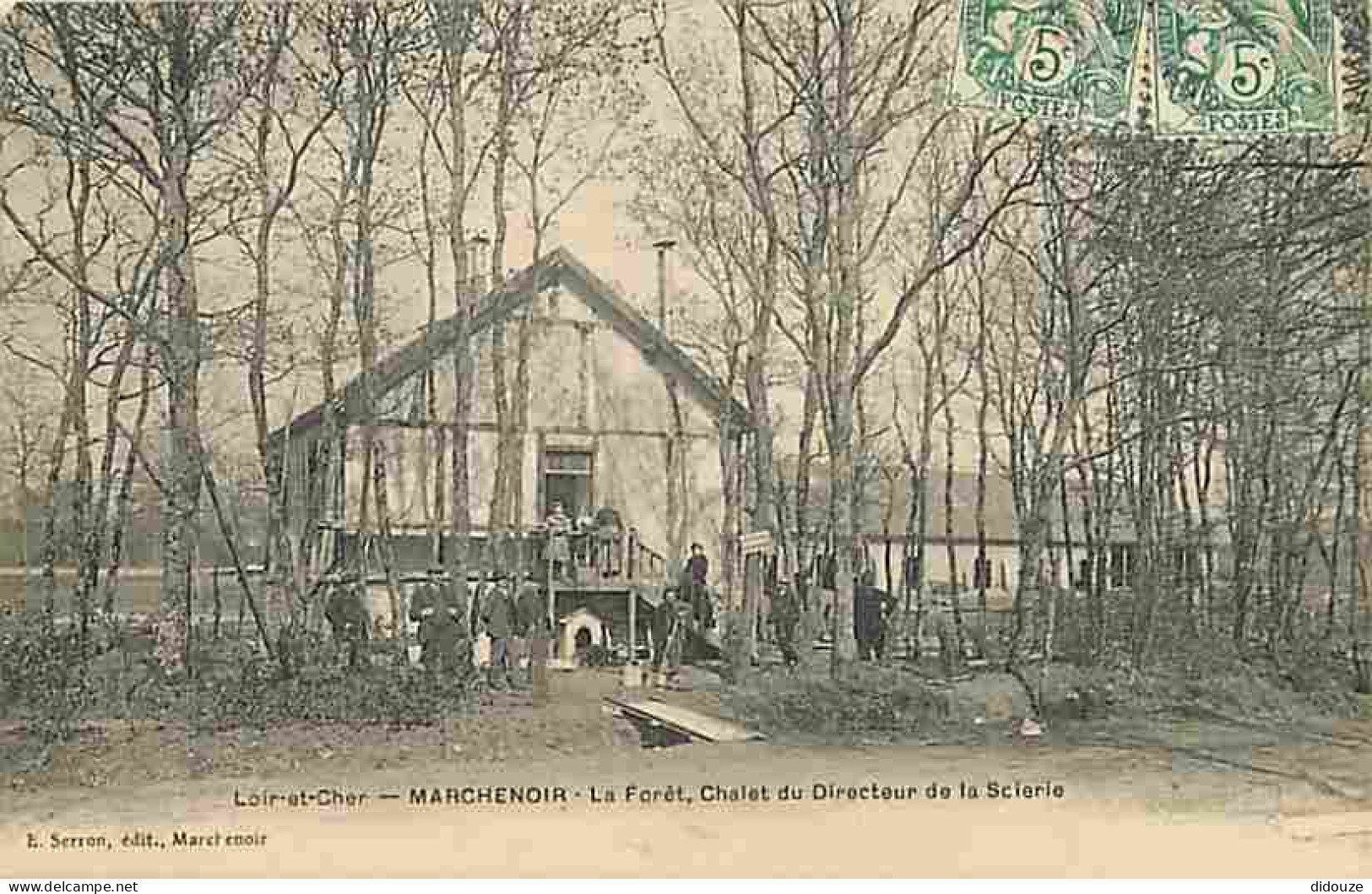 41 - Marchenoir - La Foret - Chalet Du Directeur De La Scierie - Animée - Correspondance - Oblitération Ronde De 1907 -  - Marchenoir