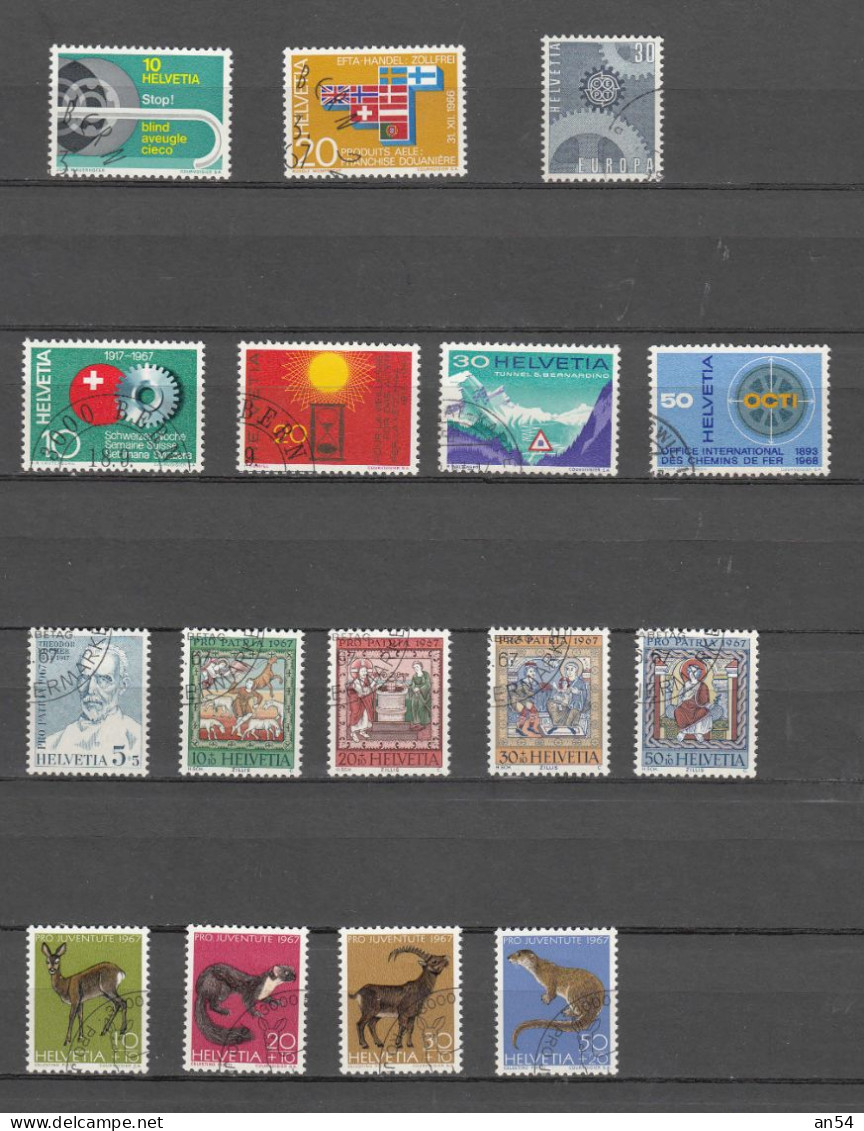 1967    LOT    OBLITERES       CATALOGUE SBK - Used Stamps