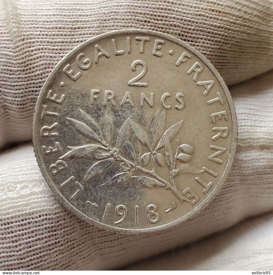 2 Francs Semeuse Argent 1918 - 2 Francs