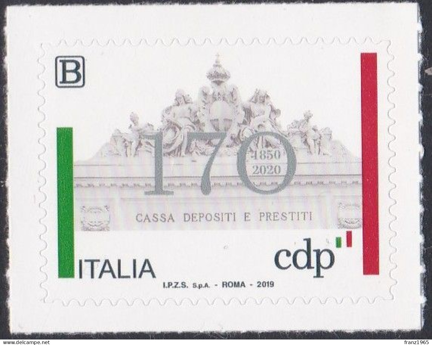 170th Anniversary Cassa Depositi E Prestiti Investment Bank - 2019 - 2011-20: Mint/hinged