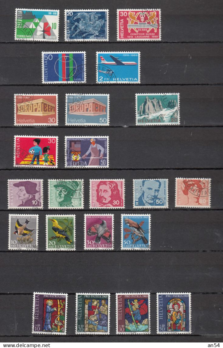 1969    LOT    OBLITERES       CATALOGUE SBK - Used Stamps