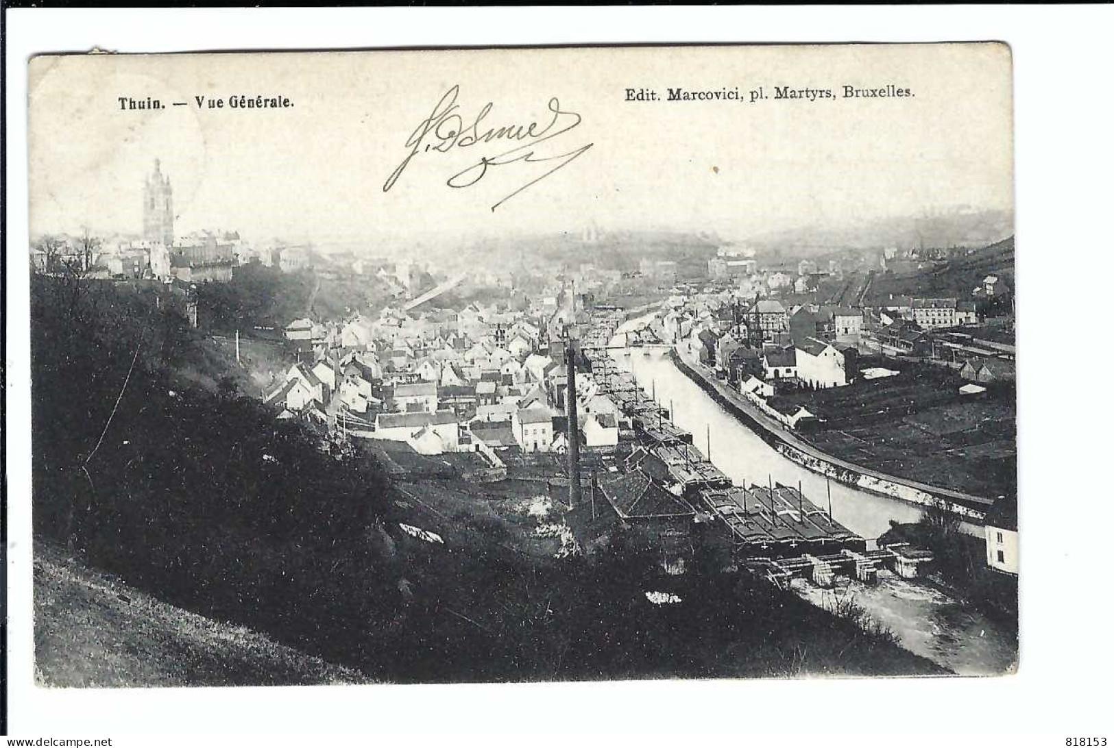 Thuin - Vue Générale 1905    Edit.Marcovici - Thuin