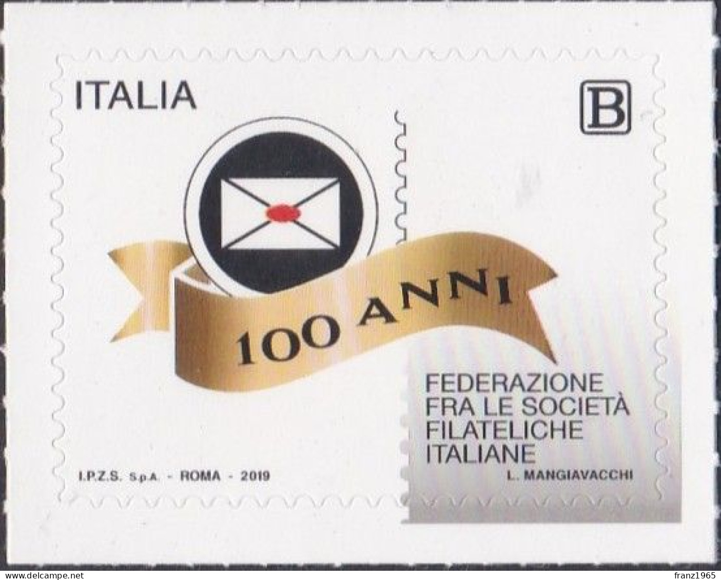 Federation Of Italian Philatelic Societies Centenary - 2019 - 2011-20: Nieuw/plakker