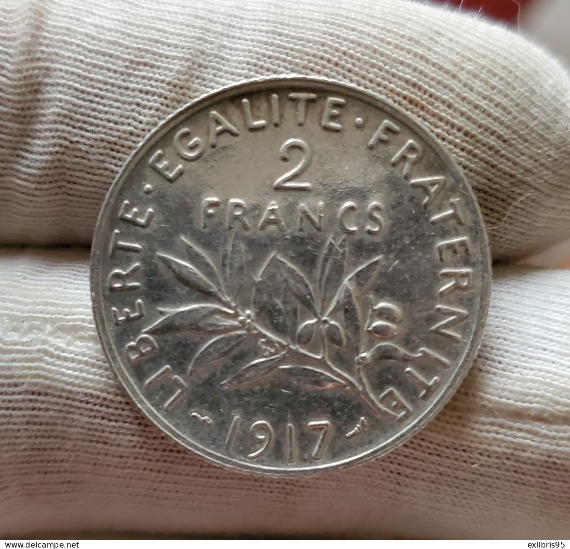 2 Francs Semeuse Argent 1917 - 2 Francs